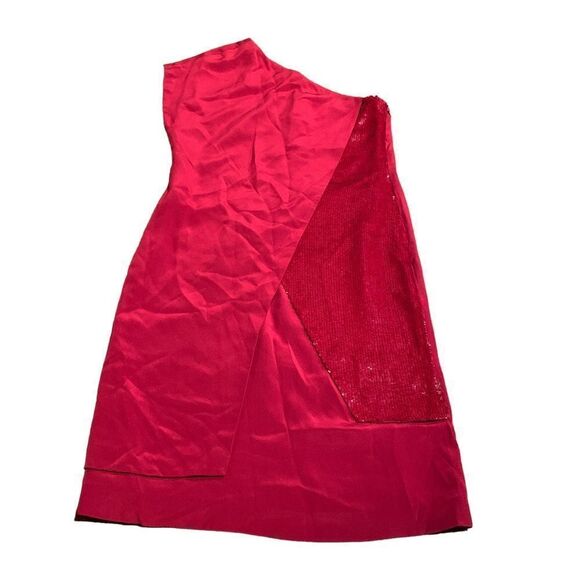 Sachin & Babi Pomegranate Red Off the Shoulder Sequin Cocktail Party Dress 2 NWT - Picture 1 of 6